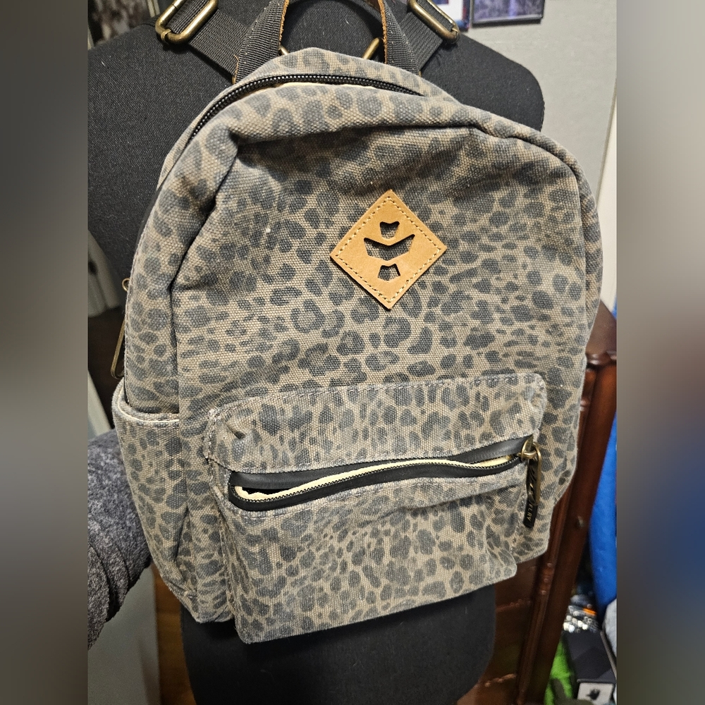 Revelry leopard backpack